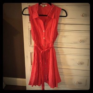 Vintage Style Coral Sundress